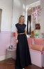 Top & Skirt Two Piece Set / Black