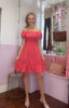 Coral Bardot  Dress