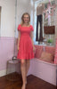 Coral Bardot  Dress