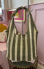 Striped Summer Tote / Khaki