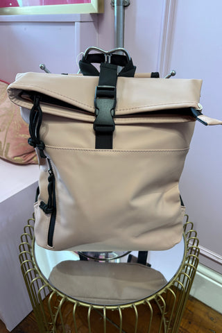 Fold Over Backpack / Dusky Pink