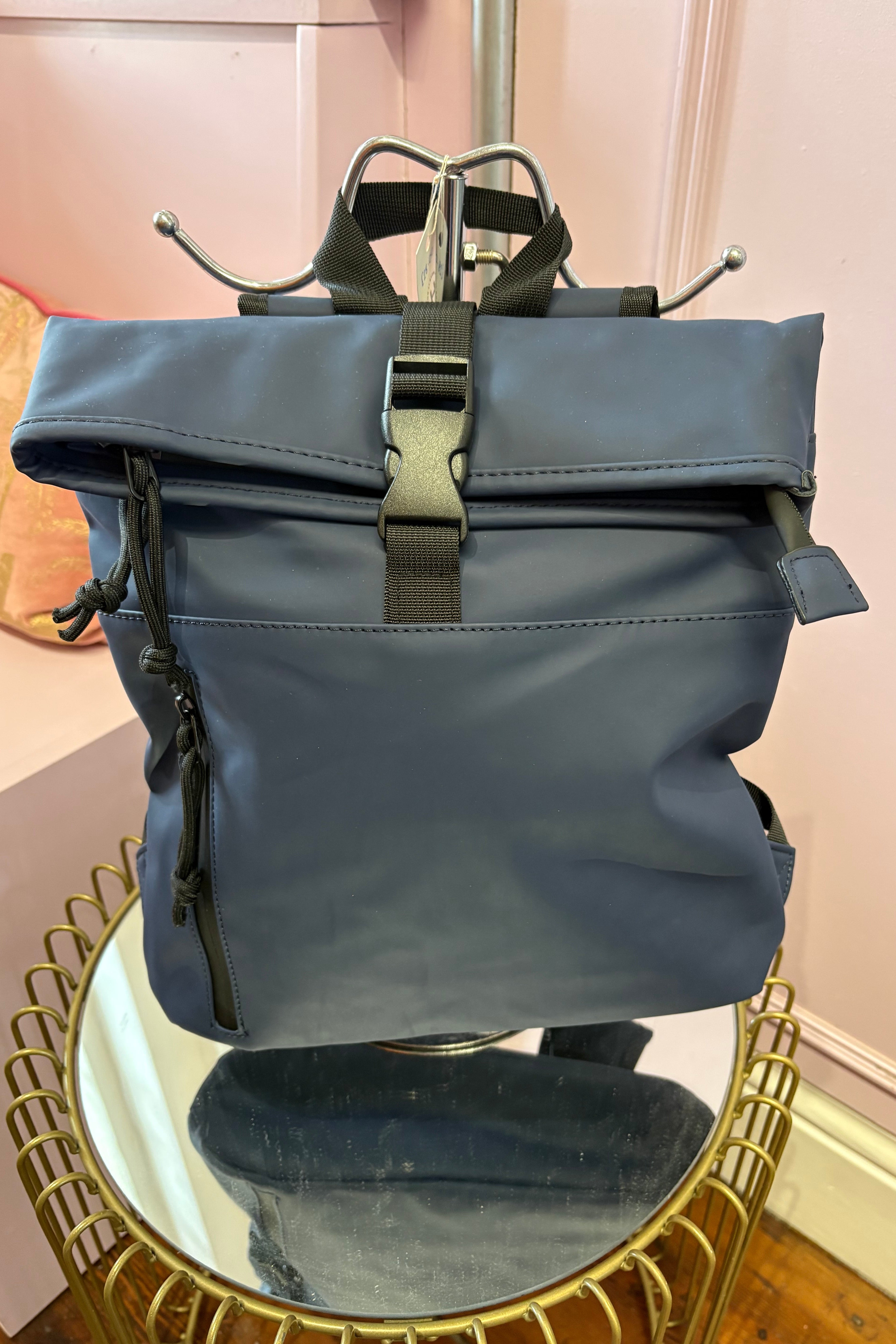 Fold Over Backpack / Navy