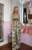 Lemon Print Halter Jumpsuit / Olive