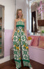Halter Neck Lemon Jumpsuit / Green