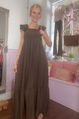 Sahara Maxi Dress / Chocolate