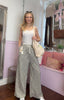 Striped Wide Leg Trousers