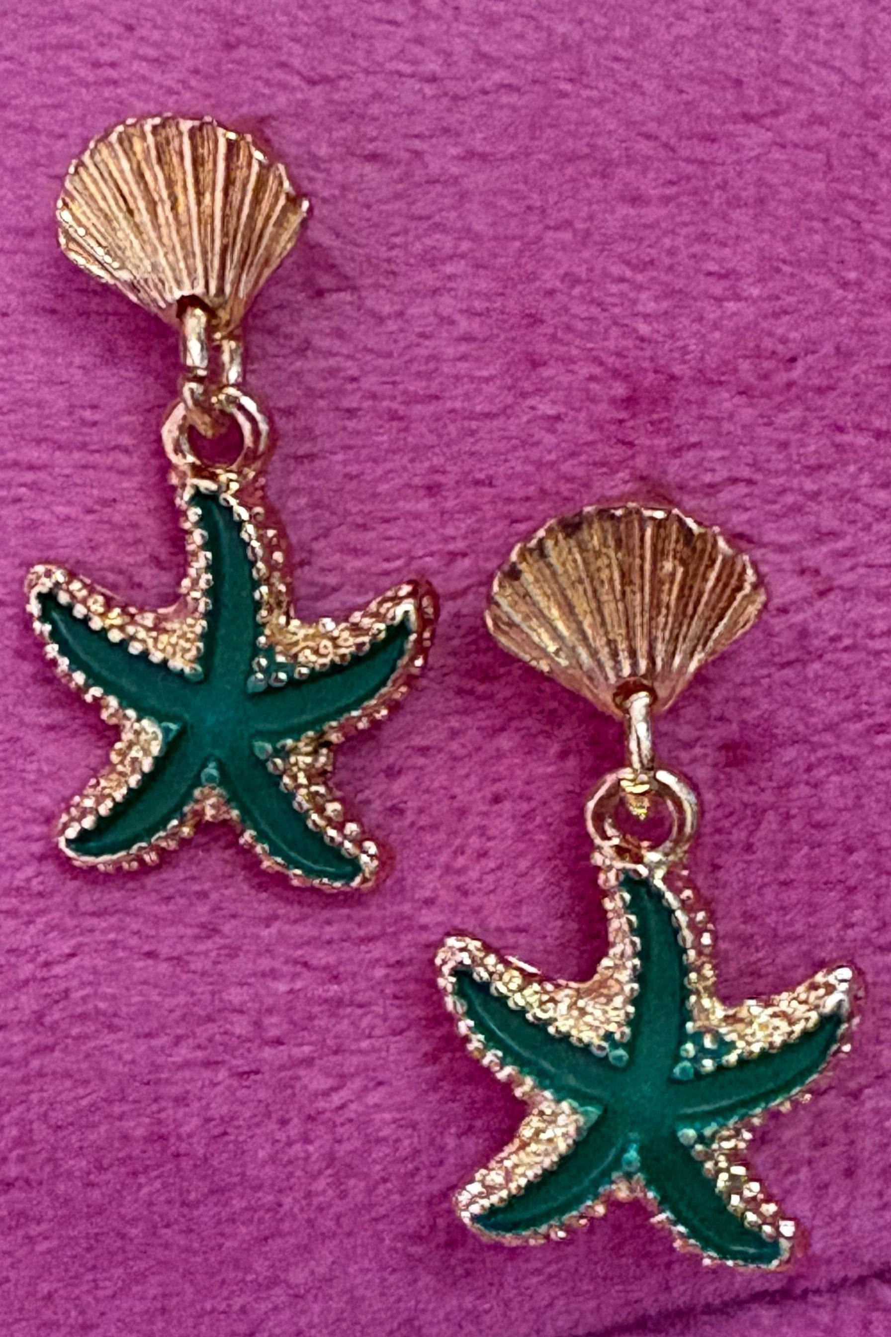 Starfish Drop Earrings