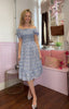 Ditzy Smock Dress / Blue