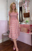 Ditzy Smock Dress / Red