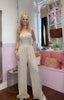 Bandeau Jumpsuit / Beige