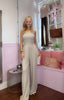 Bandeau Jumpsuit / Beige