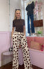 Polka Dot Trousers Beige