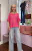 Lightweight Italian Knit / Hot Pink