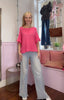Lightweight Italian Knit / Hot Pink
