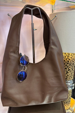 Hobo Shoulder Bag / Chocolate