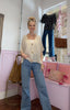 Short Sleeved Cardigan / Champagne