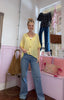 Short Sleeved Cardigan / Lemon