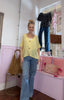 Short Sleeved Cardigan / Lemon