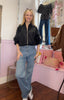 Two Stripe Lightweight Jacket  / Black