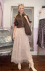 Layered Tiered Mesh Skirt