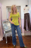 Lightweight Knit Top / Lime