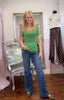 Lightweight Knit Top / Green