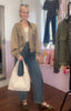 Suede Bomber Jacket / Oat