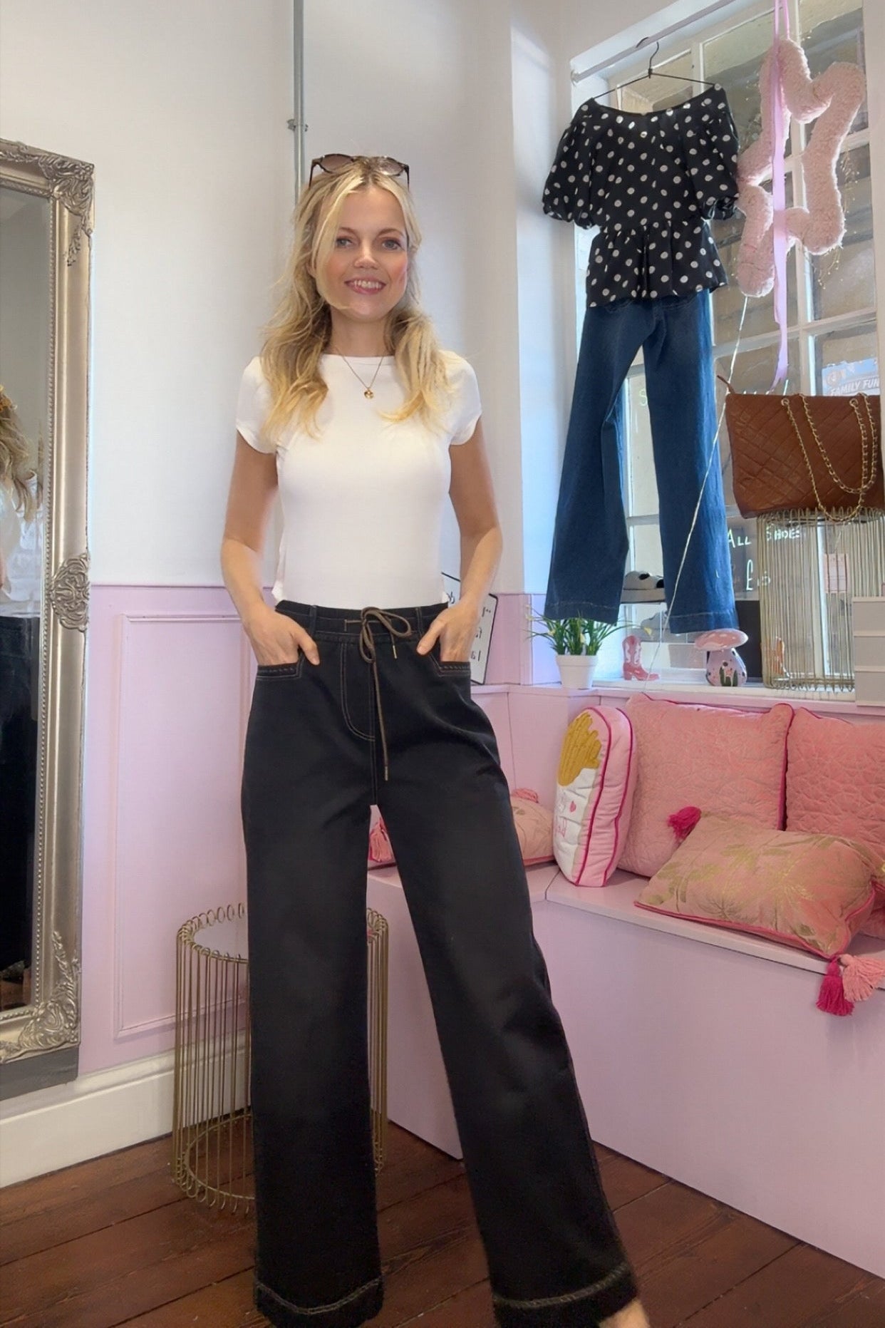 Denim Inspired Trousers
