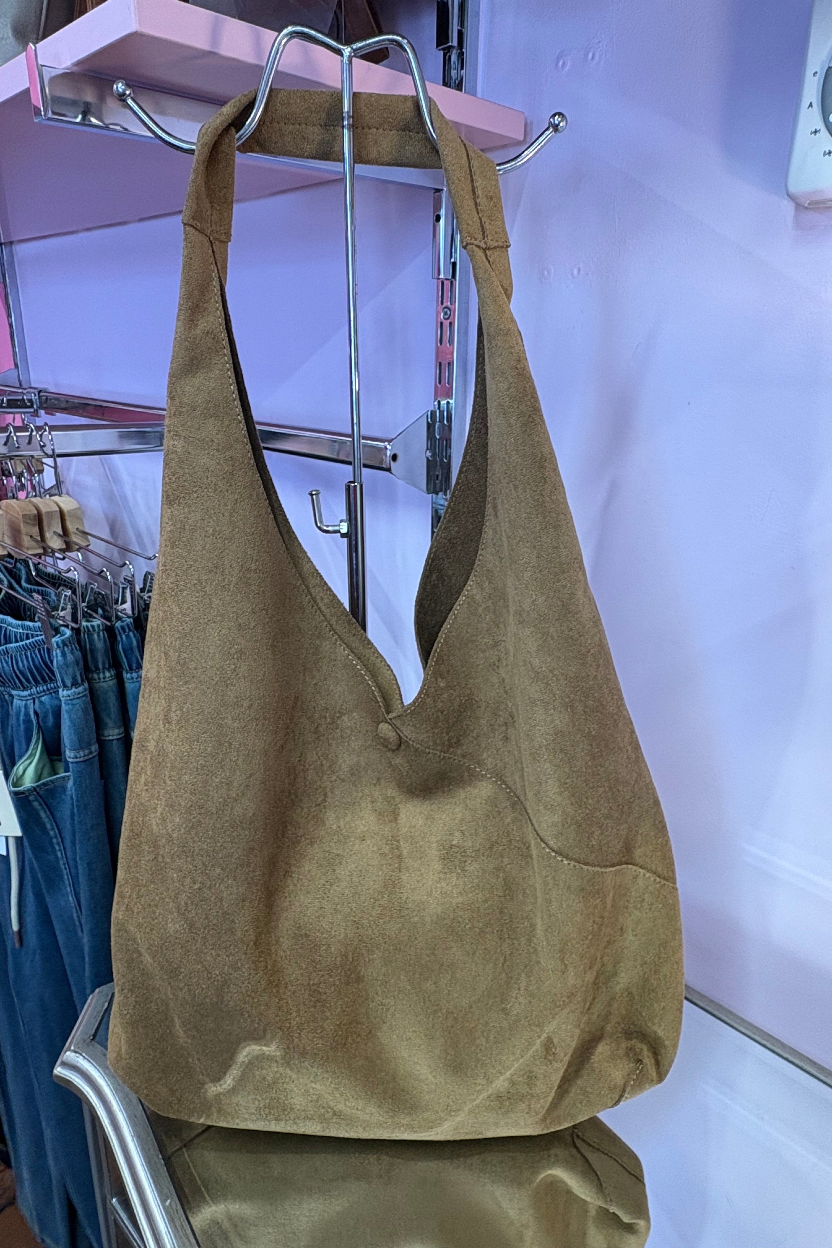 Slouchy Shoulder Bag / Tan