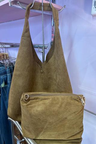 Slouchy Shoulder Bag / Tan