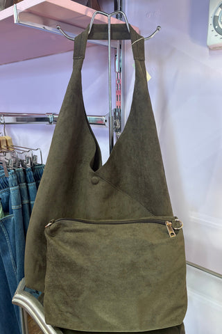 Slouchy Shoulder Bag / Khaki