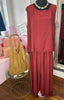 Two Piece Boho Set / Rust