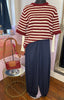 Short Sleeved Striped Jumper