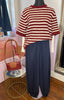 Short Sleeved Striped Jumper