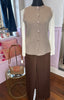 Knit Waistcoat / Taupe