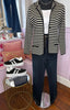Striped Knit Blazer
