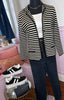 Striped Knit Blazer