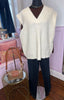 Over-sized V-neck Knit Vest