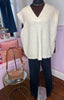 Over-sized V-neck Knit Vest