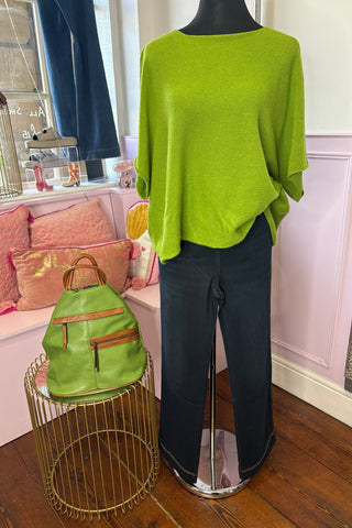 Italian Knit Three Quarter Sleeved Top
