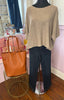 Italian Knit Three Quarter Sleeved Top