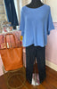 Italian Knit Three Quarter Sleeved Top