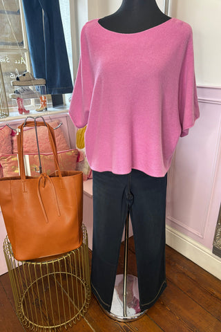 Italian Knit Three Quarter Sleeved Top