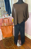 Italian Knit Three Quarter Sleeved Top
