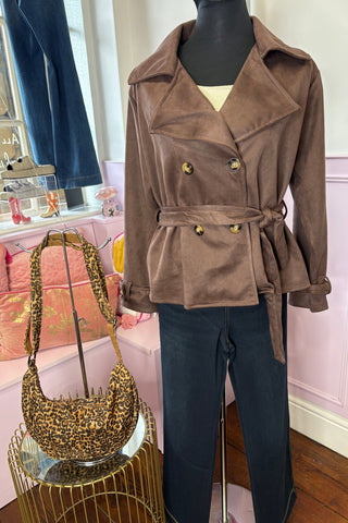 Faux Suede Jacket