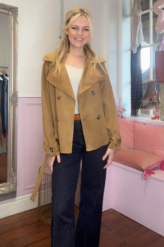Faux Suede Jacket
