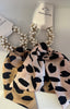 Leopard Print/Pearl Hair Bobbles
