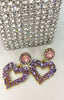 Drop Heart Earrings