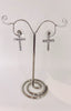 Diamanté Cross Earrings