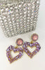 Drop Heart Earrings